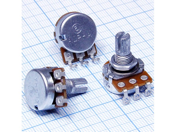 Резистор 250к под гайку d=16 L=14 Alpha RV16AF-10