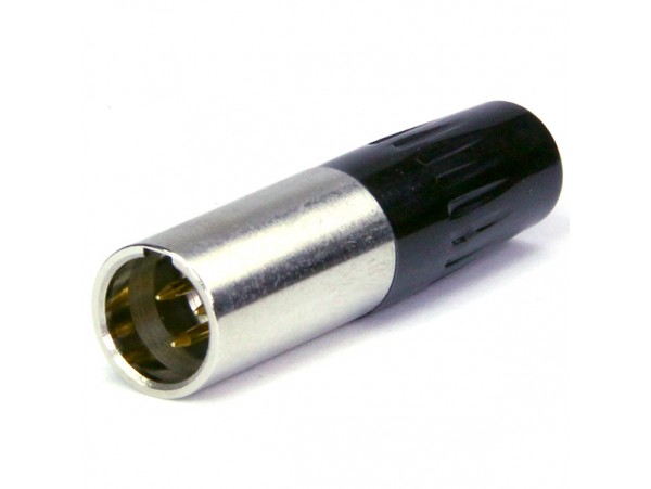 92M-501S(3P) GOLD Вилка 3к.на кабель mini XLR