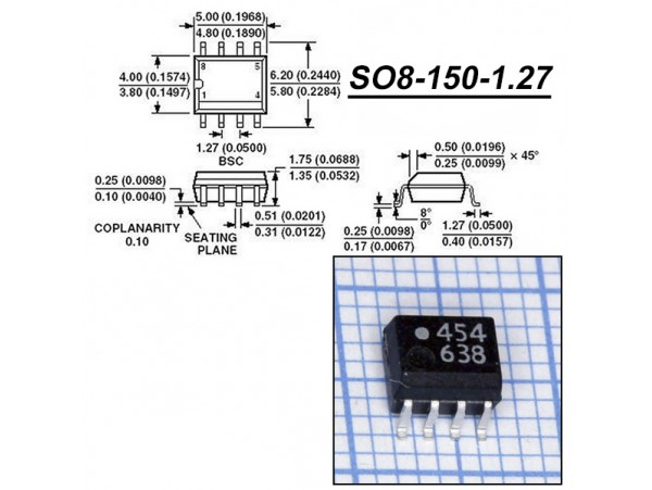 HCPL0454-000E Оптопара