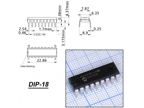 PIC16F88-I/P