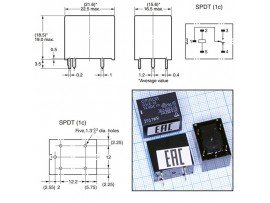 Реле 12VDC G5LE1412VDC 1C 10A/250VAC