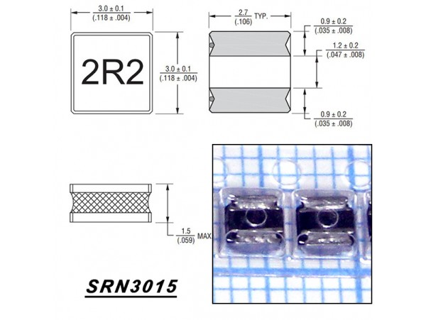 LVF303015-2R2M-N Дроссель