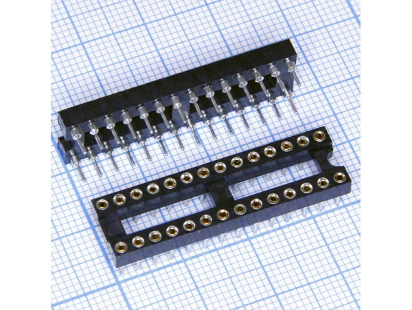 SCSM-28 Розетка dip узкая цанговая (DIP28-S)