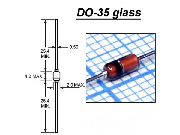 BZX79C47/A52A (47V 0,5W) стекло