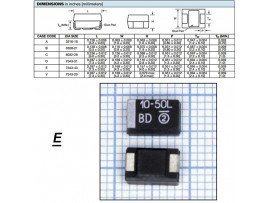 Конд.10/50V тант. E