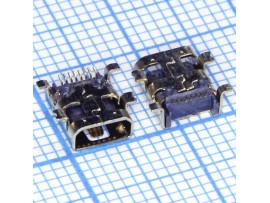Mini USB 8 pin MU-008-07 Гн. под пайку