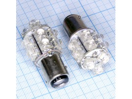 BAY15D 13red 5mm LED лампа