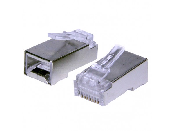 Шт.ТФ8p8c (RJ45) экран.3 кат.на плоский провод