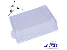 BOX-KA11 90(105)х65х30 бел/прозр Корпус МастерКит