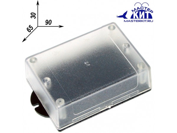 BOX-KA11 90(105)х65х30 чёрн/прозр Корпус МастерКит