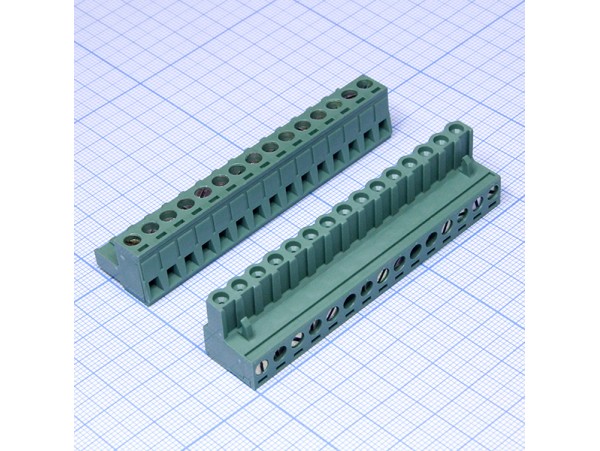 2ESDV-15 клеммник15к. на плату угловой