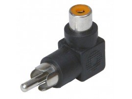 Переходник RCA штекер-RCA гнездо угловой