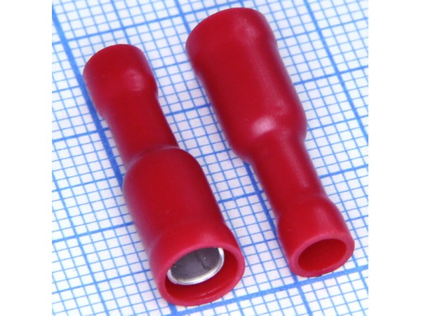 Штыр.4 розетка красная(0,25–1,65) TBI-1.25-4F