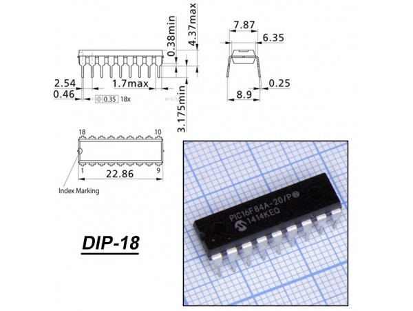 PIC16F84A-20I/P