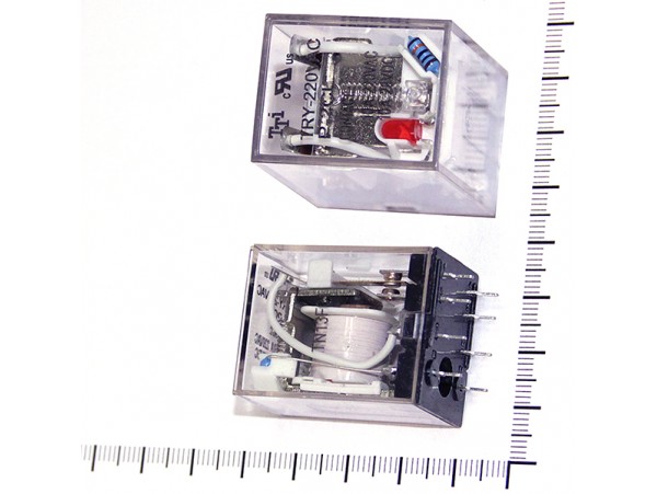 Реле 220VAC TRY-220VAC-P-2CL 2C 10A/30VDC