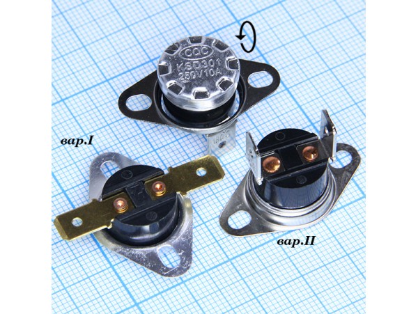 KSD-301-180C 250V10A Термостат нормально замкнутый
