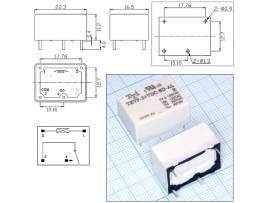 Реле 24VDC TRVF-24VDC-SD-AL-R 1A 16A/125VAC