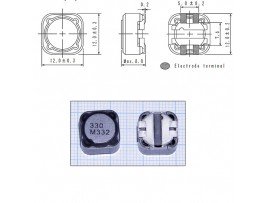 CDRH127/LDNP-330MC 33мкГн/3,9А дроссель SMD