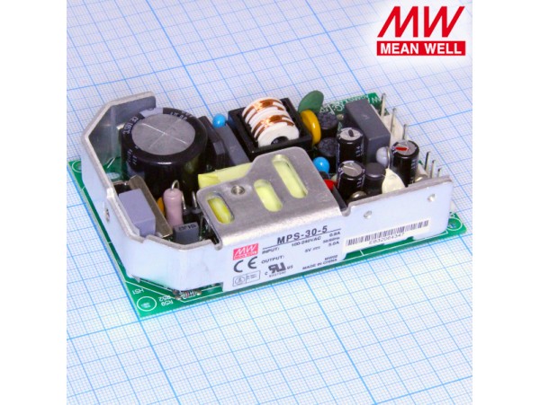 MPS-30-5 Преобразователь напряжения ~220V>5V(5A)