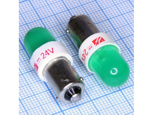 СКЛ8-Л-1-24 24V BA9s LED Лампа зеленая