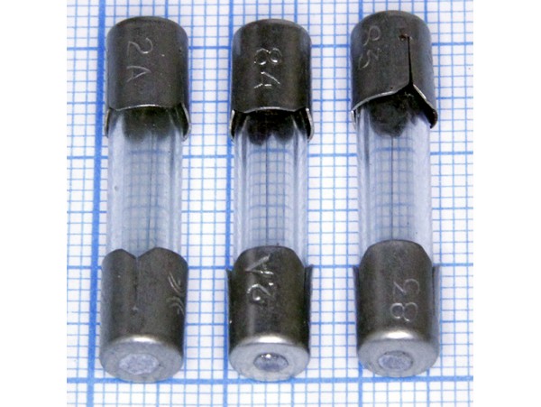 Пред.2А(d=6;L=30) 250V ПЦ30 стекло