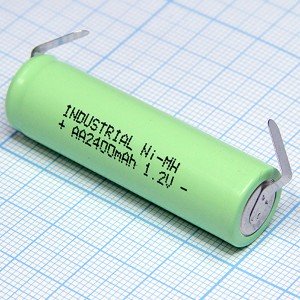 Аккумулятор 1,2V/2400 (d=14;L=48) NiMH с лент. выводами