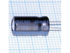Конд.22/100V 0611 TK +105°С JAM