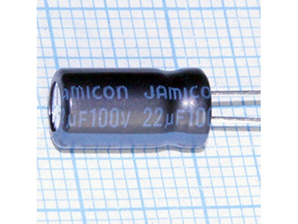 Конд.22/100V 0611 TK +105°С JAM