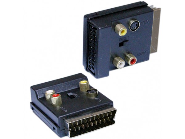 Перех.СК штекер<гнездо СК/3RCA/гн. MINI DIN4 (вх/вых)