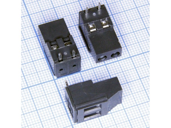 TB-2 (371) клеммник 2к шаг 5мм на плату