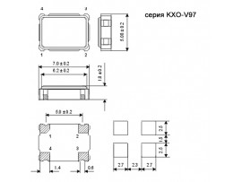 КВАРЦ 80,0 МГц  KXO-V97 smd