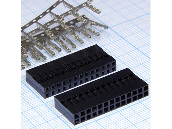 BLD-26 2,54 розетка 26к.(2х13) на каб.
