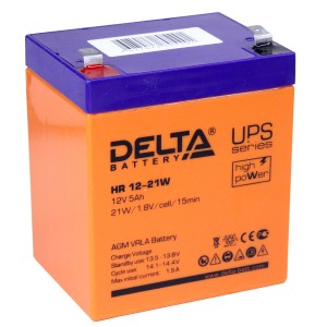 Аккумулятор 12V/5Ah HR12-21W (90х70х102)