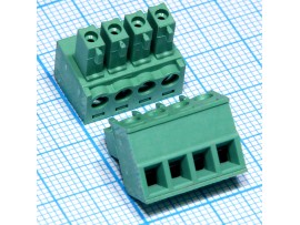 EC381V-04 клеммник 4к шаг 3,8мм XY2500F-C-4