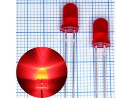 LED L-56BSRD-B кр.мигающ.d=5