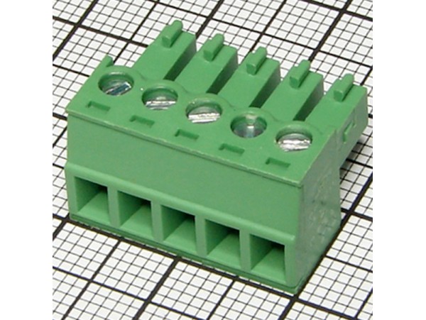 EC381V-05 клеммник 5к шаг 3,8мм