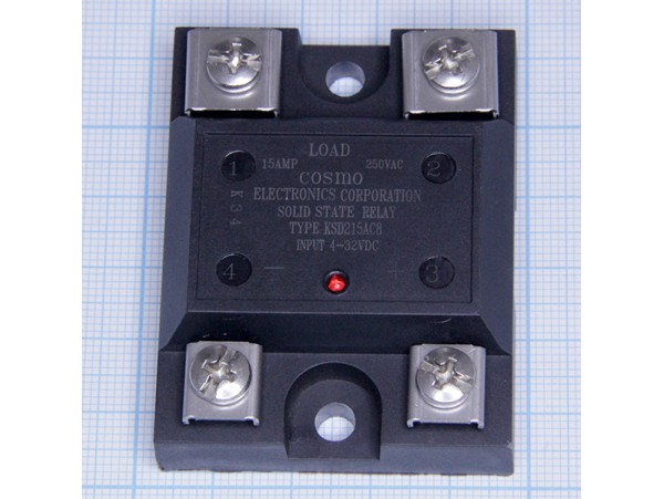 KSD215AC8 реле твердотельное 15A/250VAC (4-32VDC)