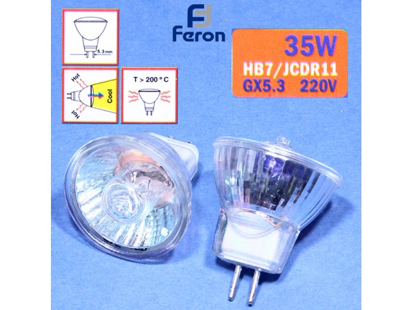 Лампа 220V 35W GX5.3 MR/JCDR11 Feron