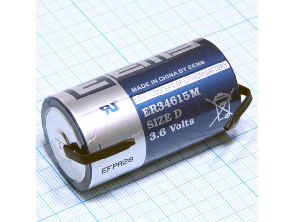 ER34615M-FT батарея 3,6V D Lithium Robiton