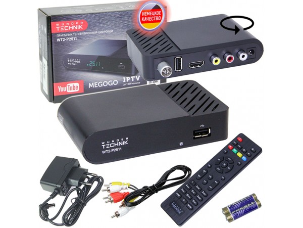 Wunder Technik WT2-P2511 ресивер эфирный DVB-T2+С