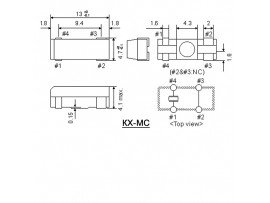 КВАРЦ 9,8437 МГц KX-MC smd