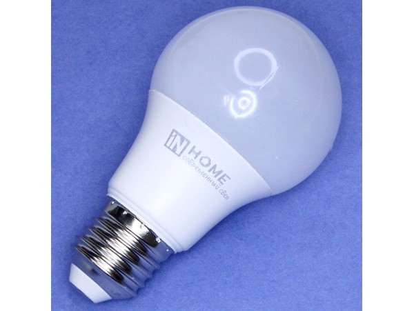 Лампа 220V 10W E27 4000К LED InHome