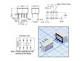 Реле 12VDC G6K2PY12DC 2C 1A/125VAC