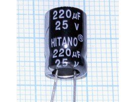 Конд.220/25V 0812 +105°C EHR