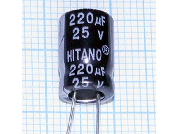 Конд.220/25V 0812 +105°C EHR