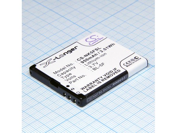 Nokia N95 Акк.(BL-5F) 3.7/950mAh China CS-NK5FSL