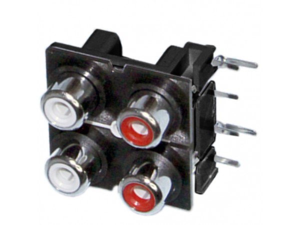 RCA-407 гнездо на плату 2х2