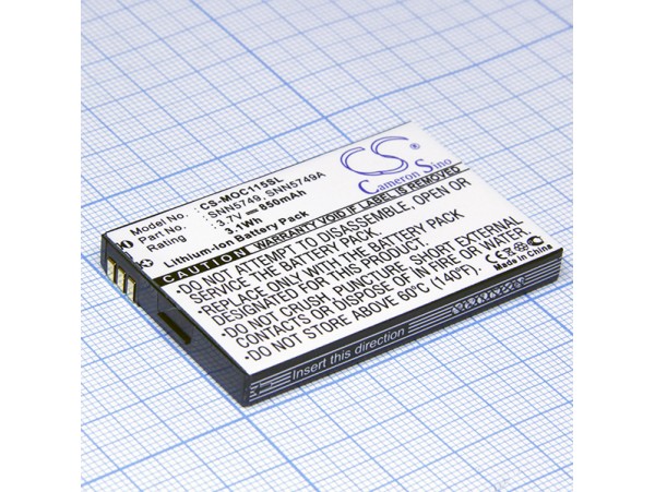 Акк. CS-MOC115SL 3,7/850mAh Li-Ion