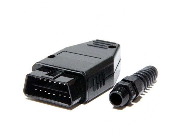 OBDII разъем диагн. на каб. под пайку