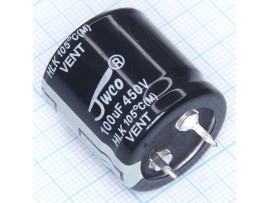 Конд.100/450V 2525+105°С JWCO